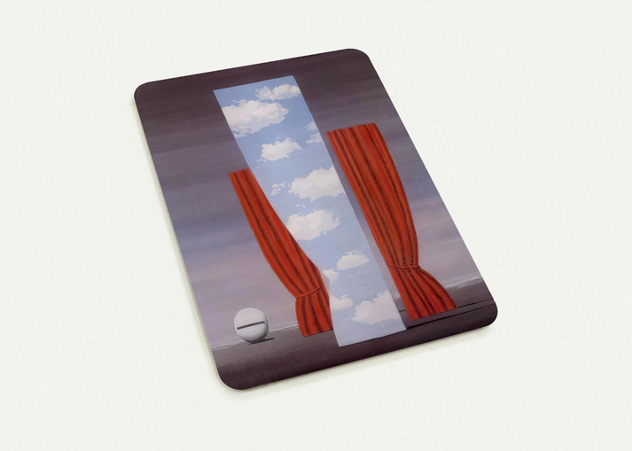 GIOCONDA 1964 By Rene Magritte Pack of 10 Post Cards | Rene Magritte Post Cards | A6 (10.5 x 14.8 cm) - 4.1 x 5.8 inches