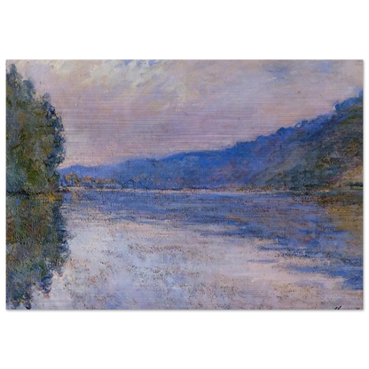 The Seine at Port-Villez - claude monet Brushed Aluminum Print - 70x100 cm / 28x40 inches | claude monet Aluminum Print | claude monet Prints