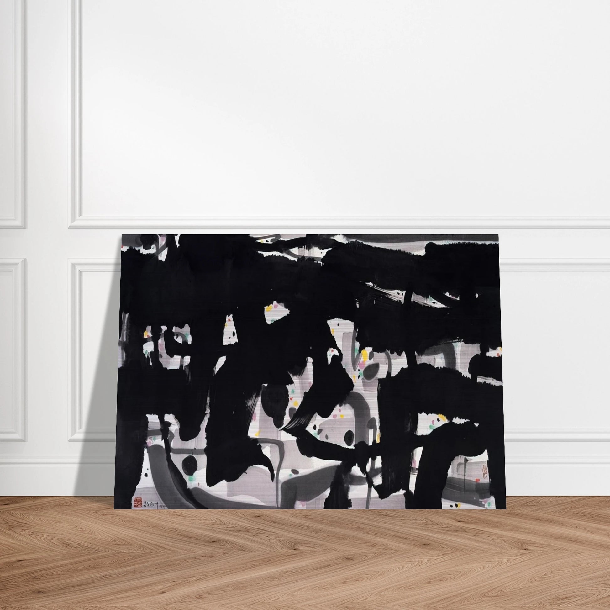 Alienation - 1992 - Wu Guanzhong Brushed Aluminum Print - 70x100 cm / 28x40 inches | Wu Guanzhong Aluminum Print | Wu Guanzhong Prints