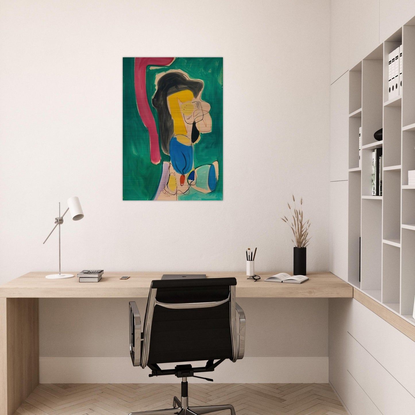 The Mannequin - Hans Hofmann Brushed Aluminum Print - 70x100 cm / 28x40 inches | Hans Hofmann Aluminum Print | Hans Hofmann Prints