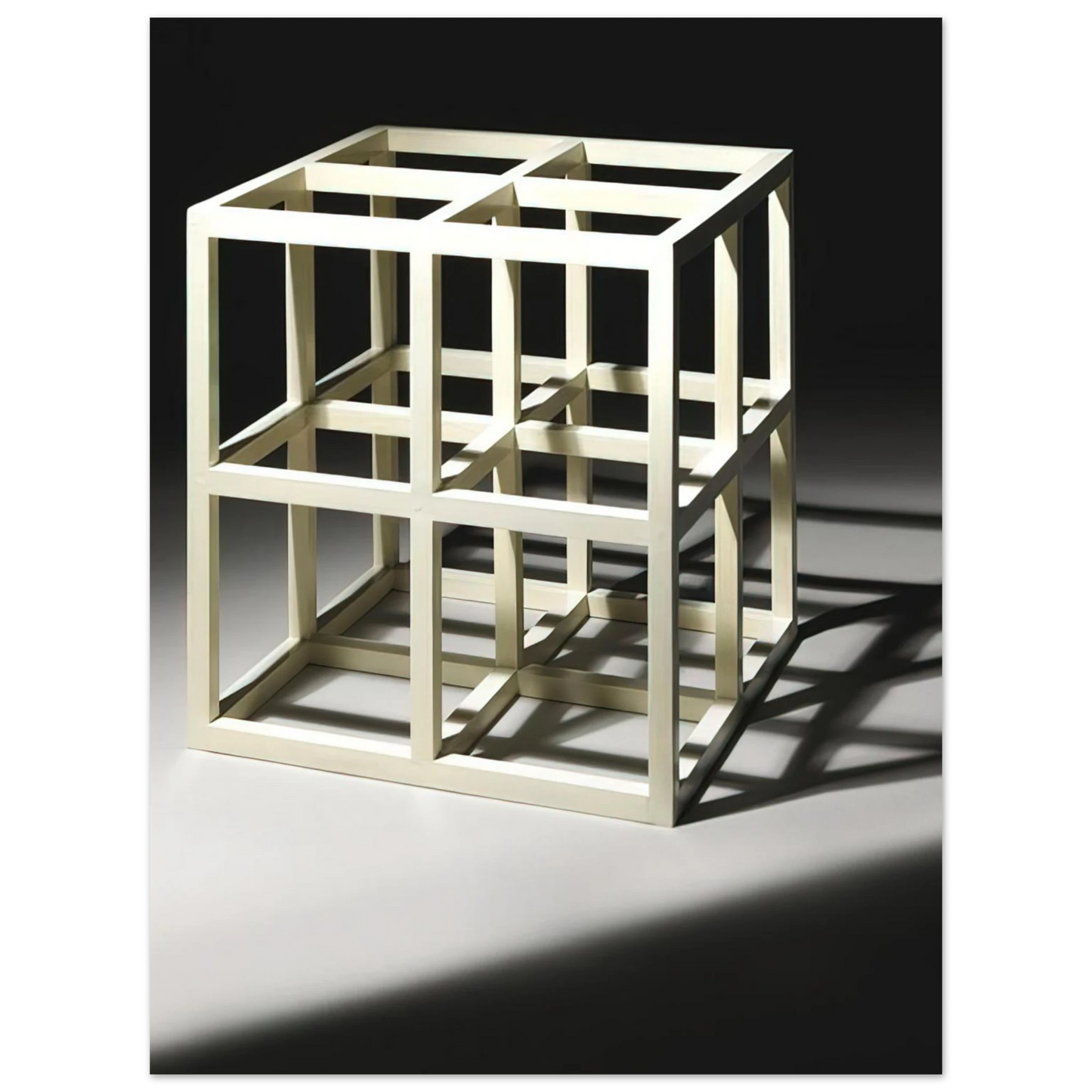 Sol LeWitt - 8 Part Cube  75x100 cm / 30x40inches Fine Art Poster