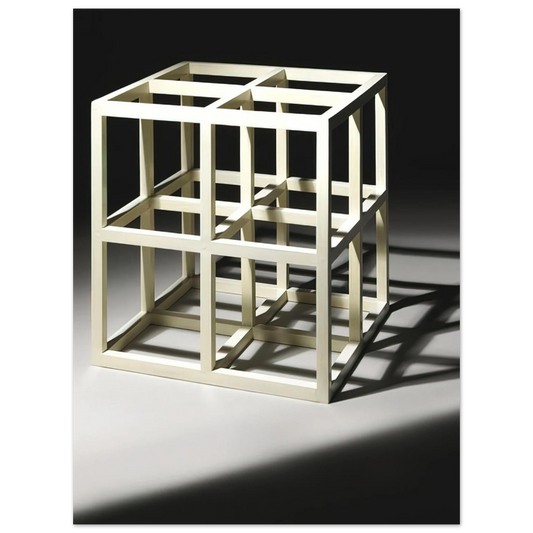 Sol LeWitt - 8 Part Cube  75x100 cm / 30x40inches Fine Art Poster