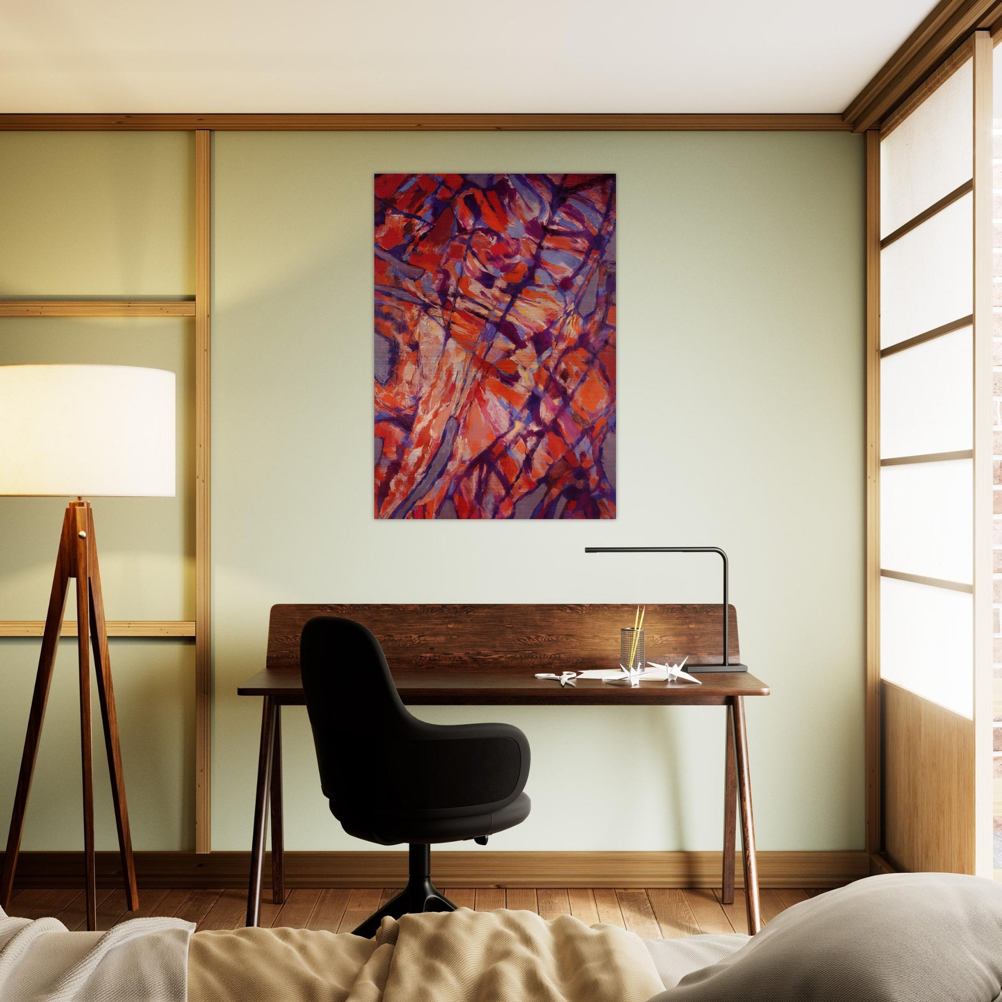 Terre assoiffée I - 1966 - Alfred Manessier Brushed Aluminum Print - 70x100 cm / 28x40 inches | Alfred Manessier Aluminum Print | Alfred Manessier Prints