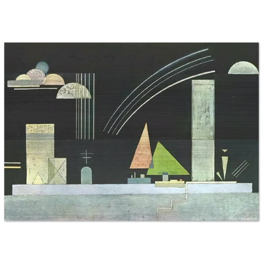 AT REST - Wassily Kandinsky Brushed Aluminum Print - 70x100 cm / 28x40 inches | Wassily Kandinsky Aluminum Print | Wassily Kandinsky Prints