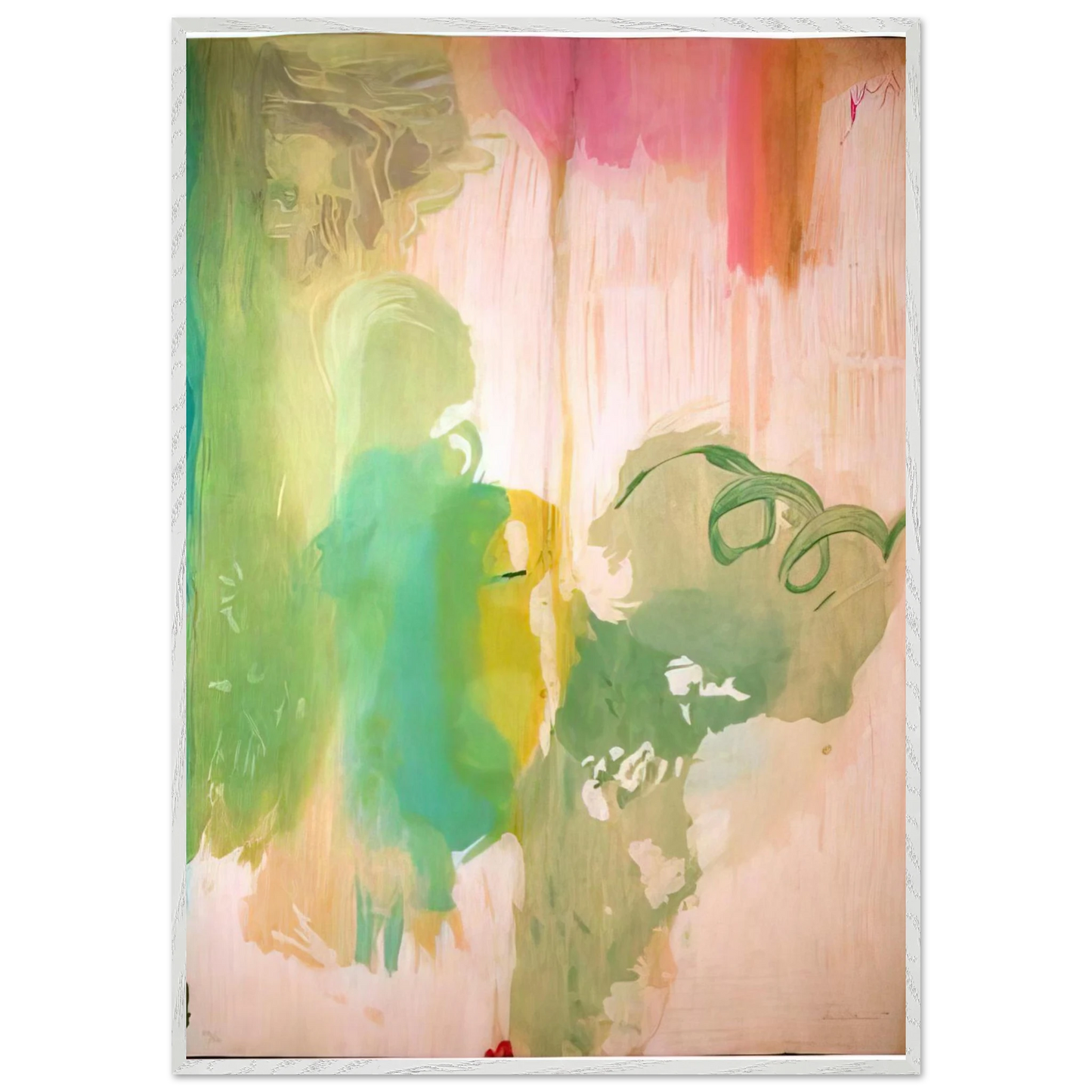 Helen Frankenthaler - Snow Pines - 2004 Wall art - 40x50 cm / 16x20 inches - Premium Wooden Framed Poster With Fine Art Paper-canvas - White frame