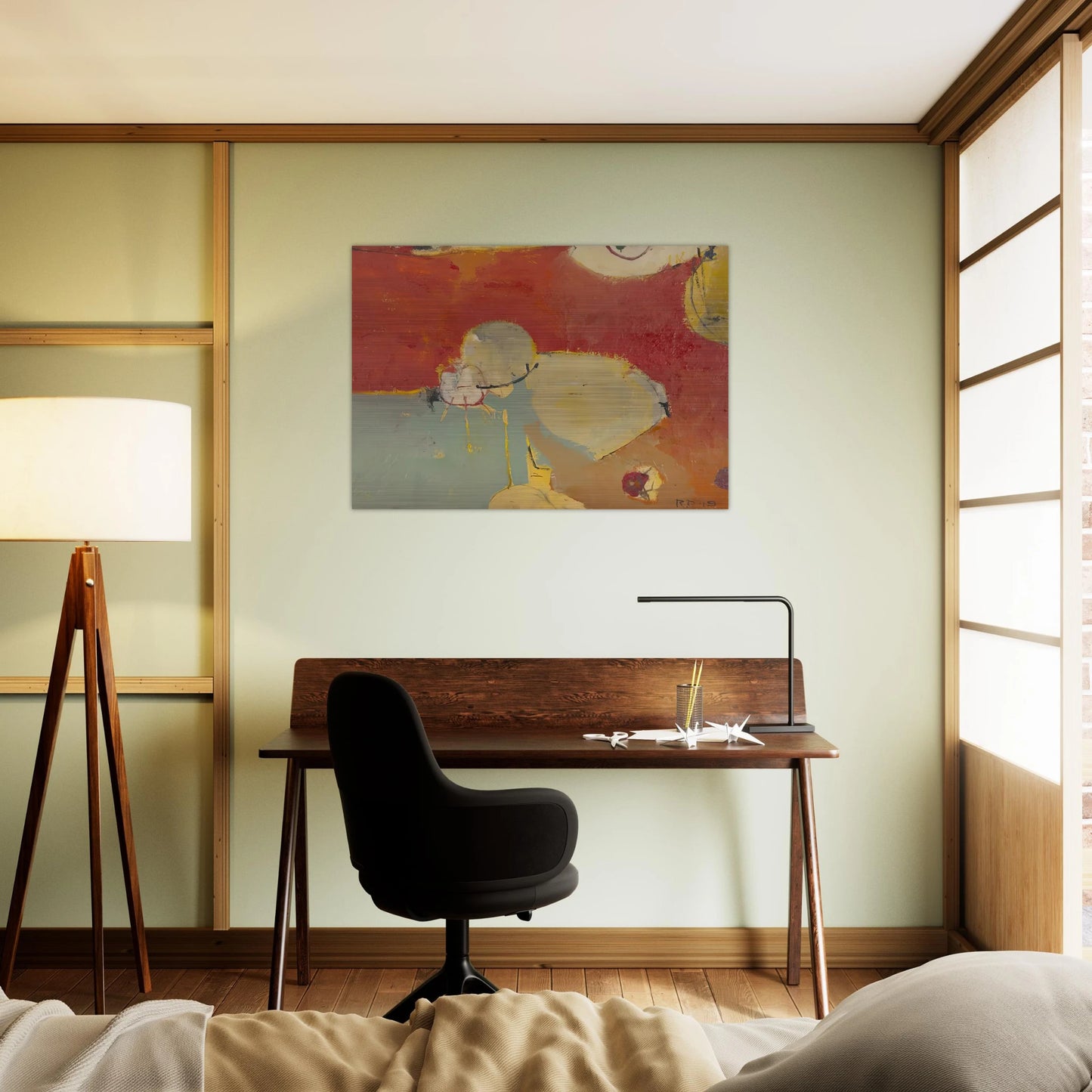 Untitled #2 Sausalito - Richard Diebenkorn Brushed Aluminum Print - 70x100 cm / 28x40 inches | Richard Diebenkorn Aluminum Print | Richard Diebenkorn Prints
