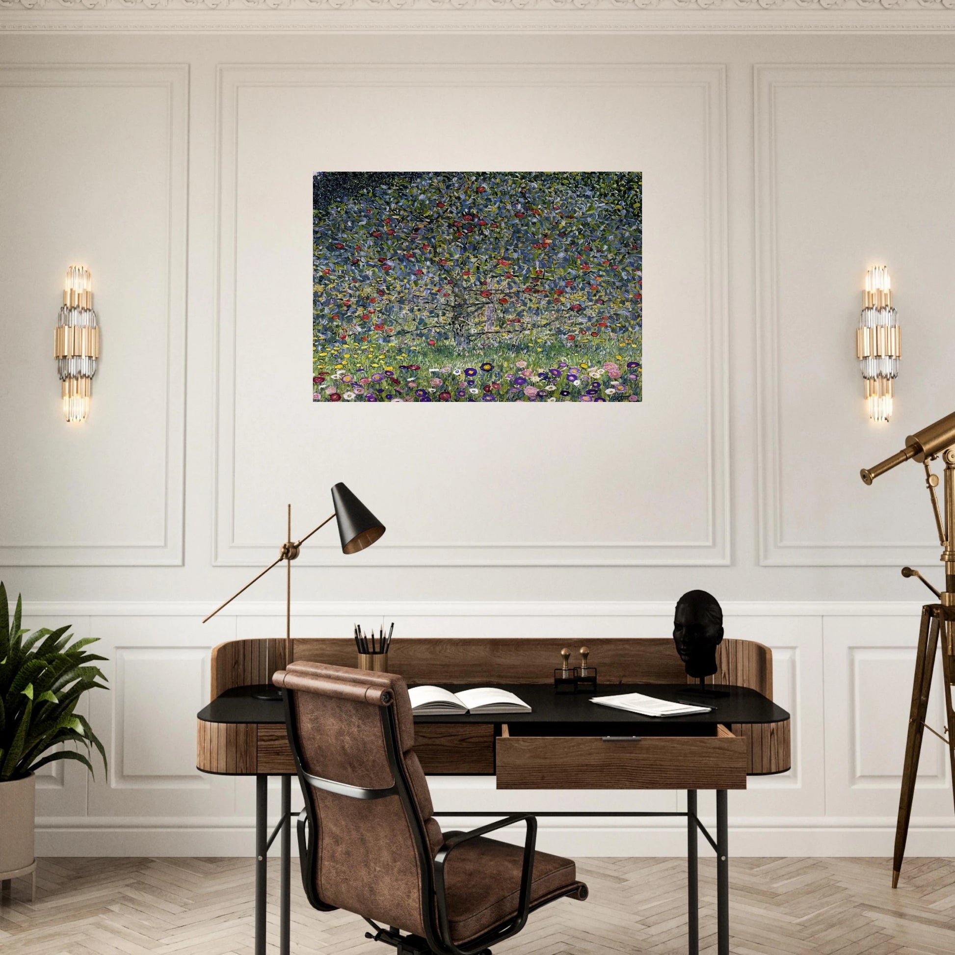 APPLE TREE I - Gustav Klimt Brushed Aluminum Print - 70x100 cm / 28x40 inches | Gustav Klimt Aluminum Print | Gustav Klimt Prints