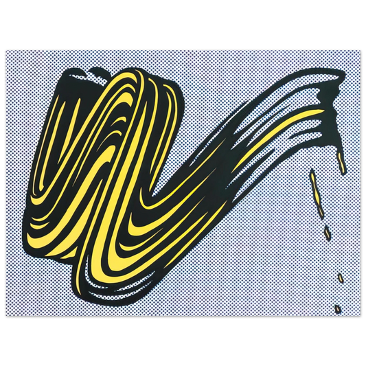 Roy Lichtenstein - BRUSHSTROKE 1965 0  75x100 cm / 30x40inches Fine Art Poster