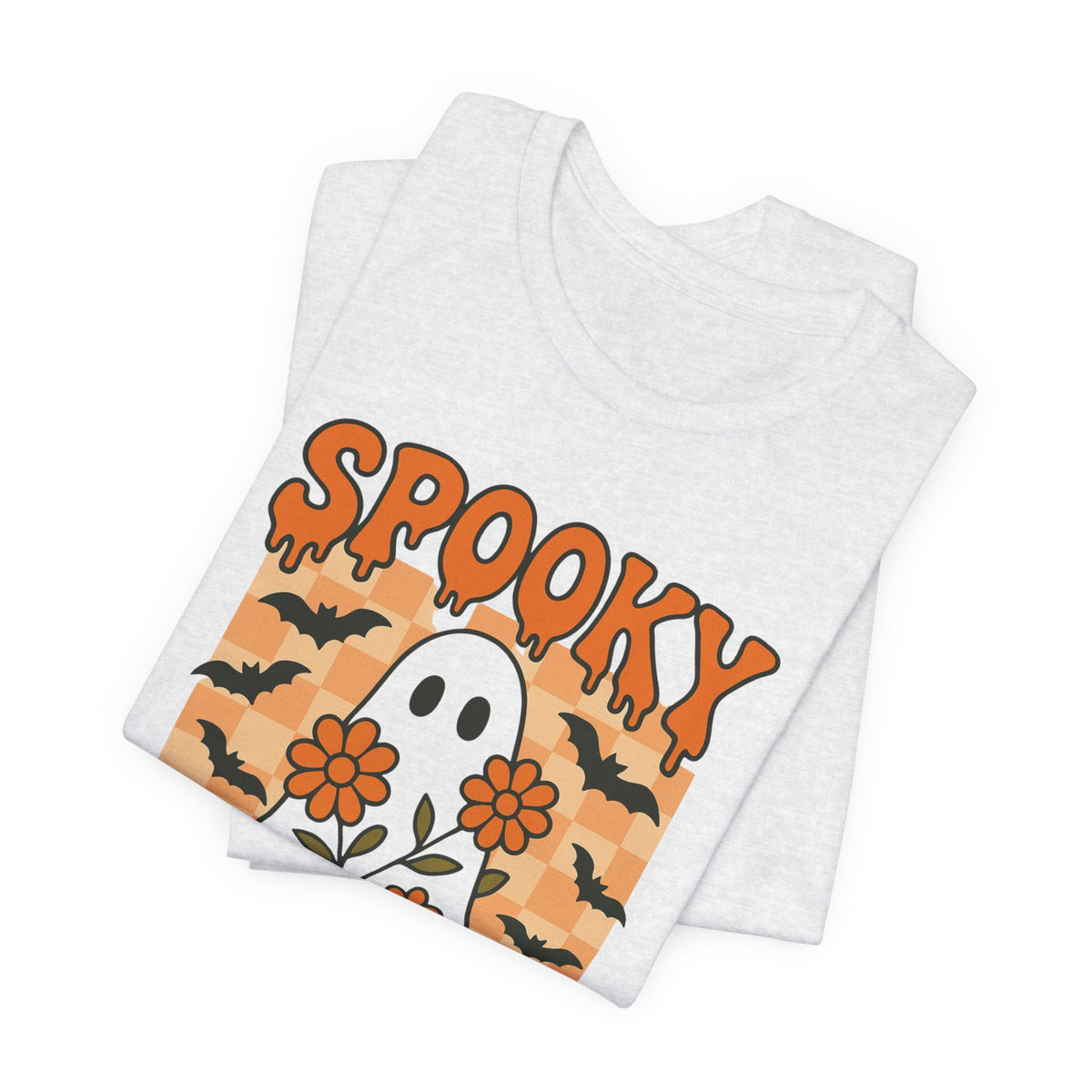 Spooky Mama Groovy Vintage Ghost Halloween Spooky Mom Moeder