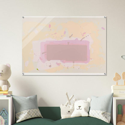 Pale Yellow, Pink and Brown - 1971 - John Hoyland Acrylic Print - 70x100 cm / 28x40″ inches