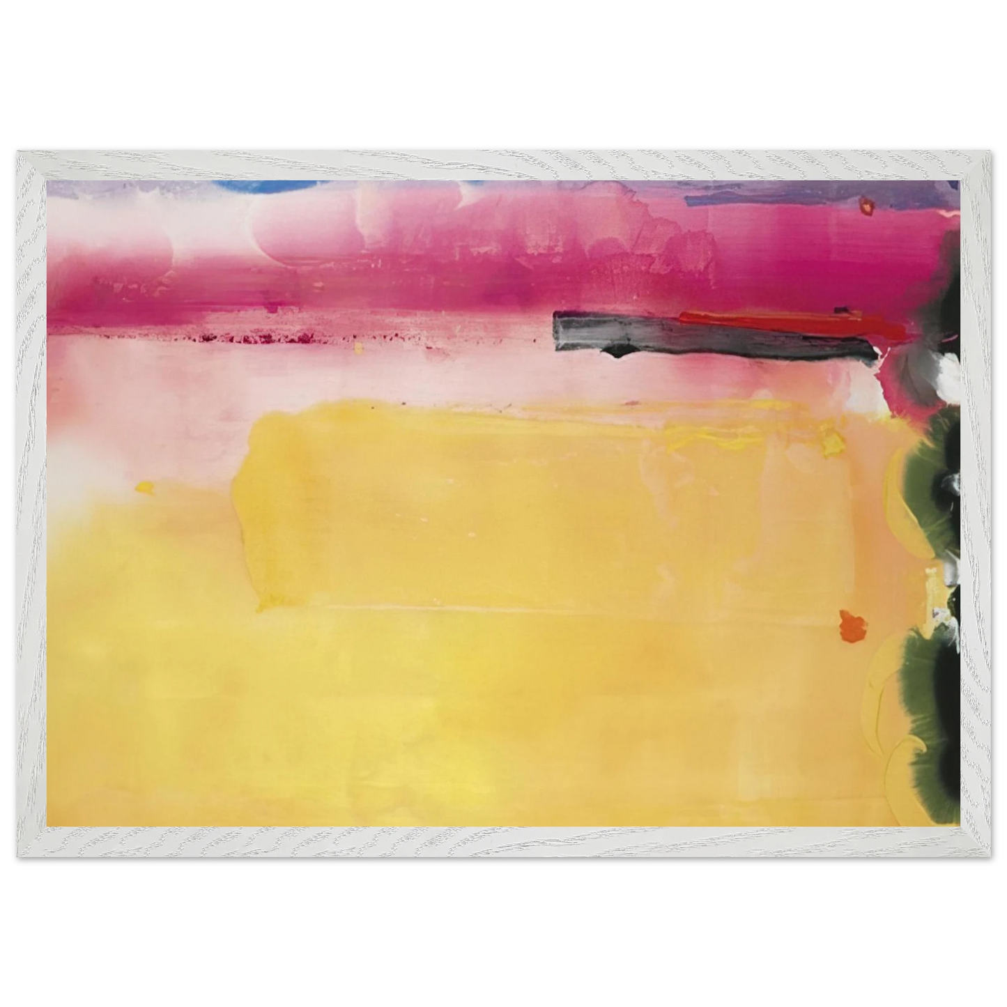 Helen Frankenthaler - Black-Eyed Susan - 1988 Wall art - 60x80 cm / 24x32 inches - Premium Wooden Framed Poster With Fine Art Paper-canvas - Wood frame