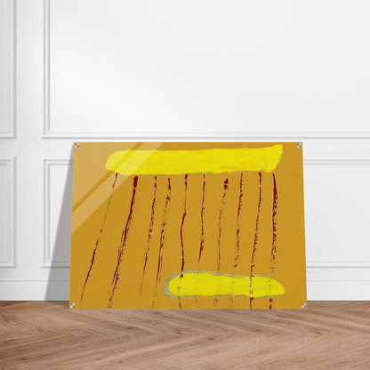 Red Rain - 1967 - Forrest Bess Acrylic Print - 70x100 cm / 28x40″ inches