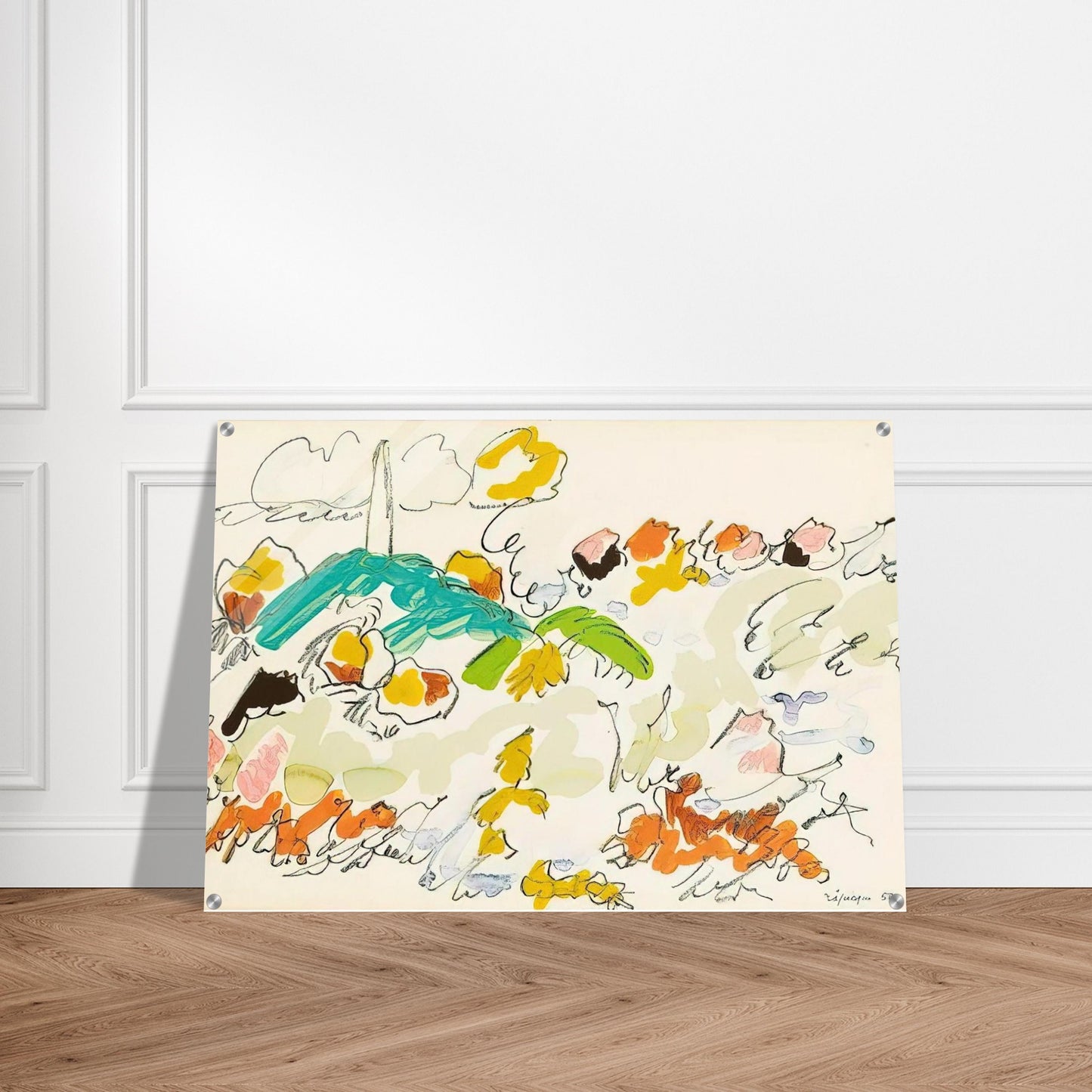 Paysage de mer - 1950 - Charles Lapicque Acrylic Print - 70x100 cm / 28x40″ inches