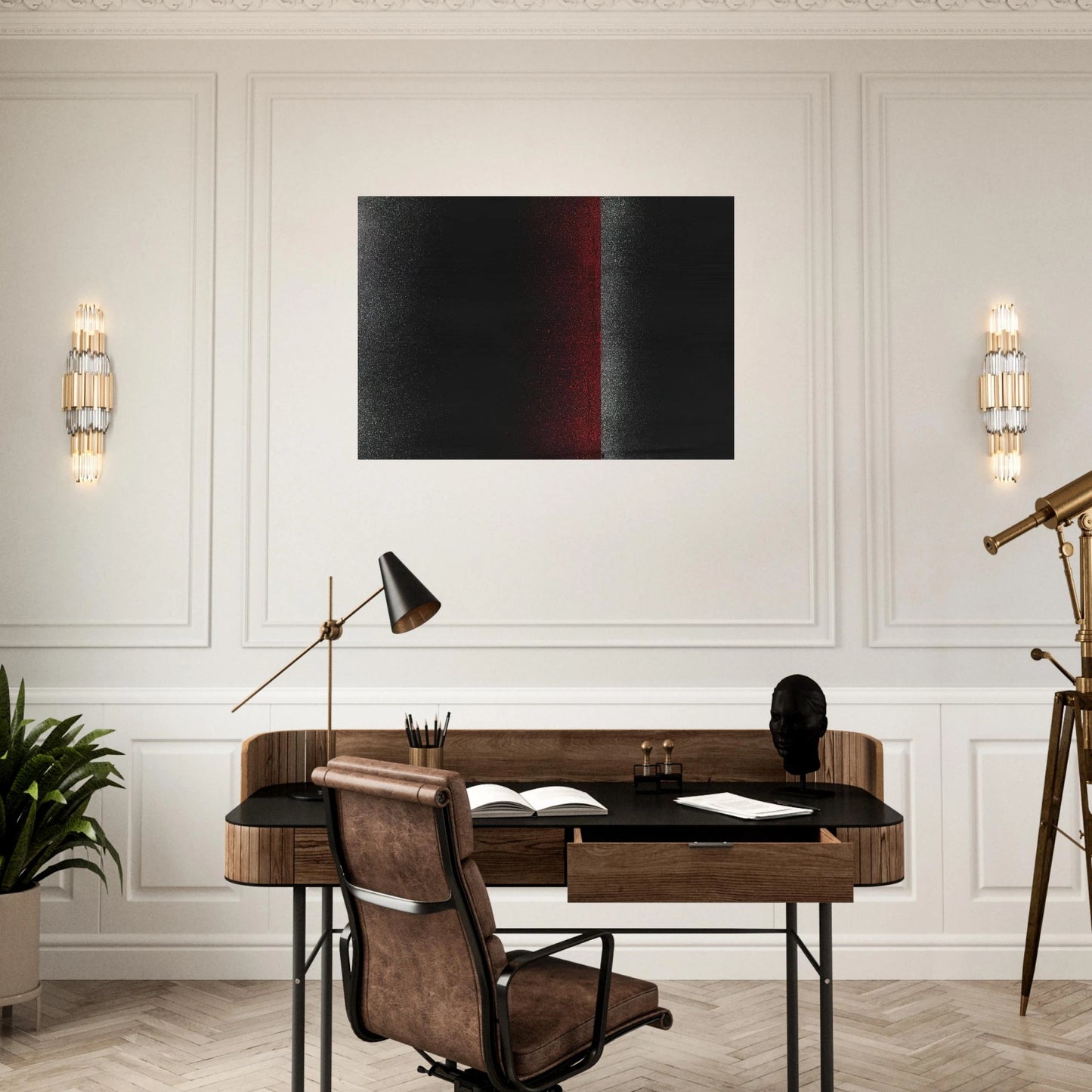 Sprayed Picture - 1964 - Charlotte Posenenske Brushed Aluminum Print - 70x100 cm / 28x40 inches | Charlotte Posenenske Aluminum Print | Charlotte Posenenske Prints