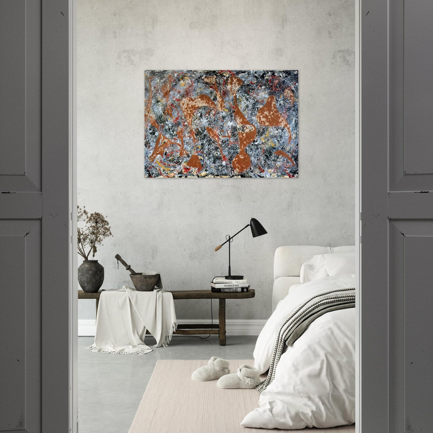 NUMBER 7 OUT OF THE WEB 1949 - Jackson Pollock Acrylic Print - 70x100 cm / 28x40″ inches