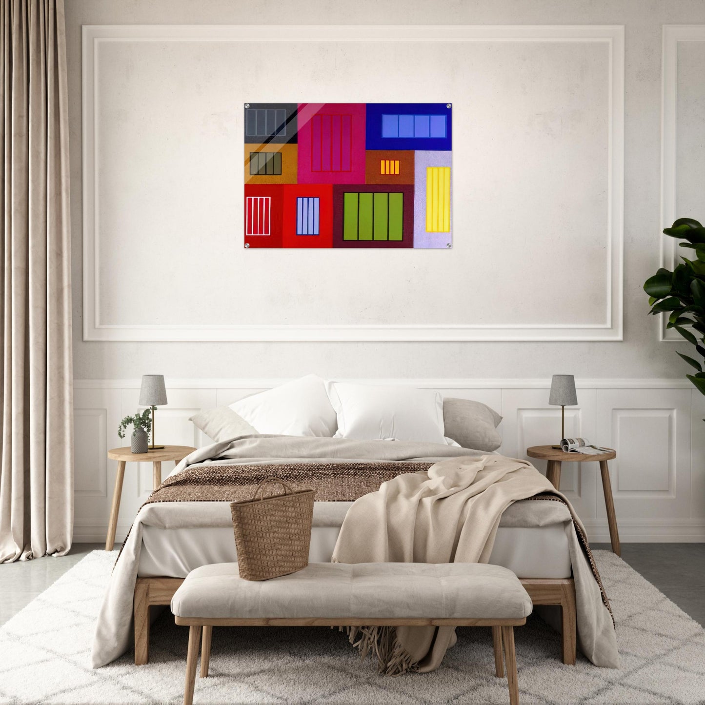 The Time Machine - 2002 - Peter Halley Acrylic Print - 70x100 cm / 28x40″ inches
