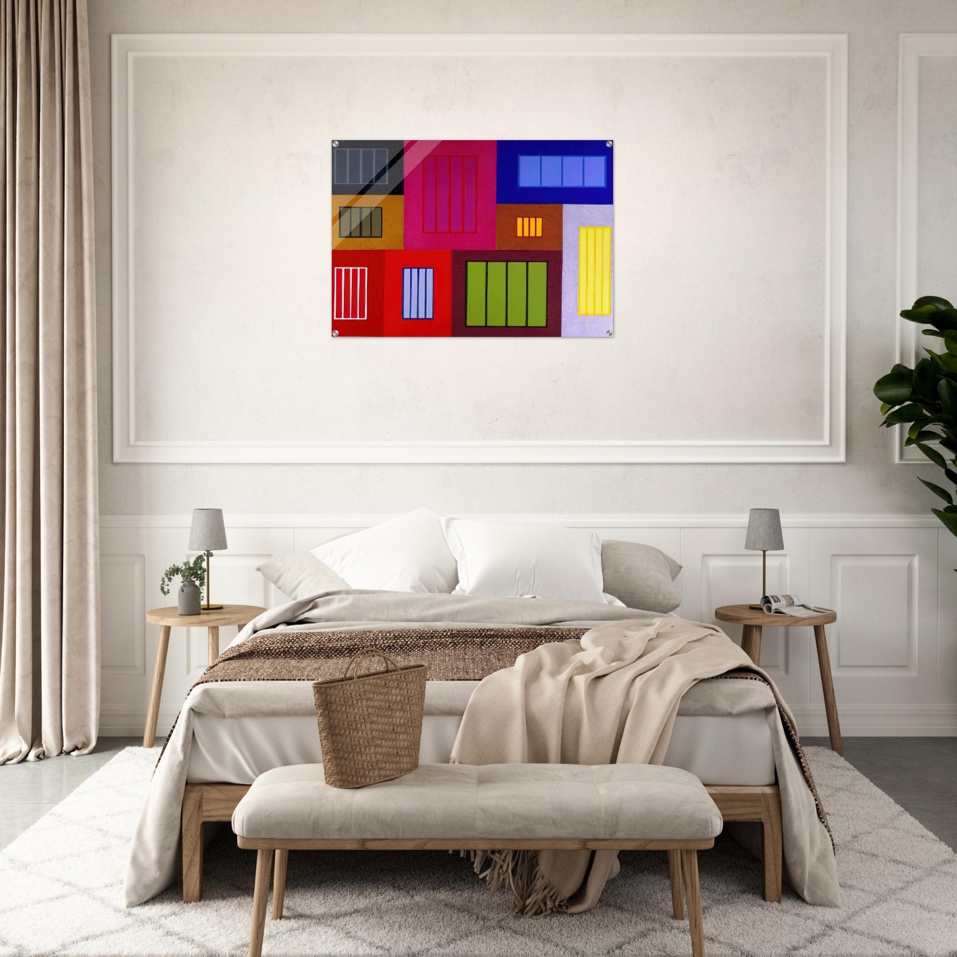 The Time Machine - 2002 - Peter Halley Acrylic Print - 70x100 cm / 28x40″ inches