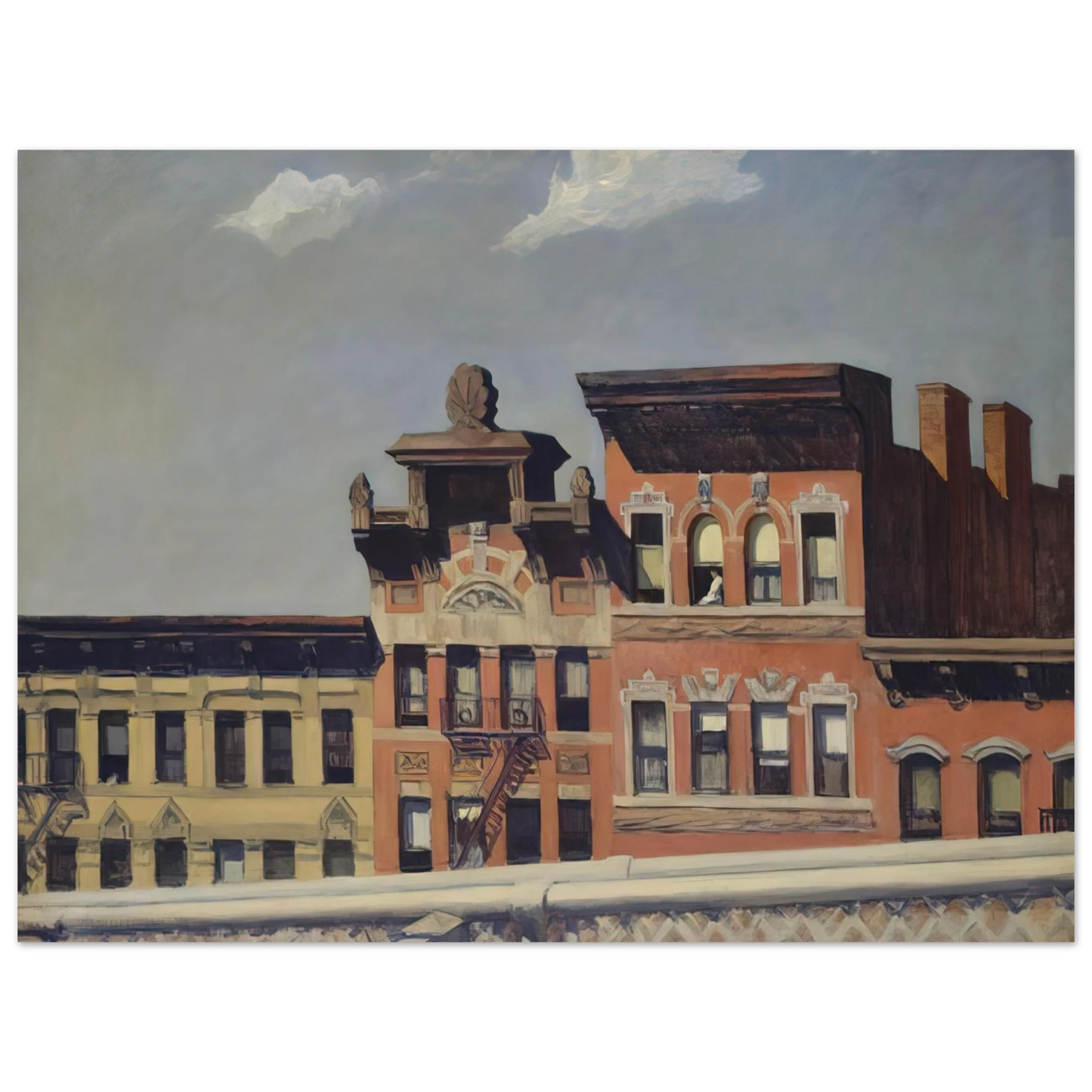 Edward Hopper - From Williamsburg Bridge Fine Art Poster