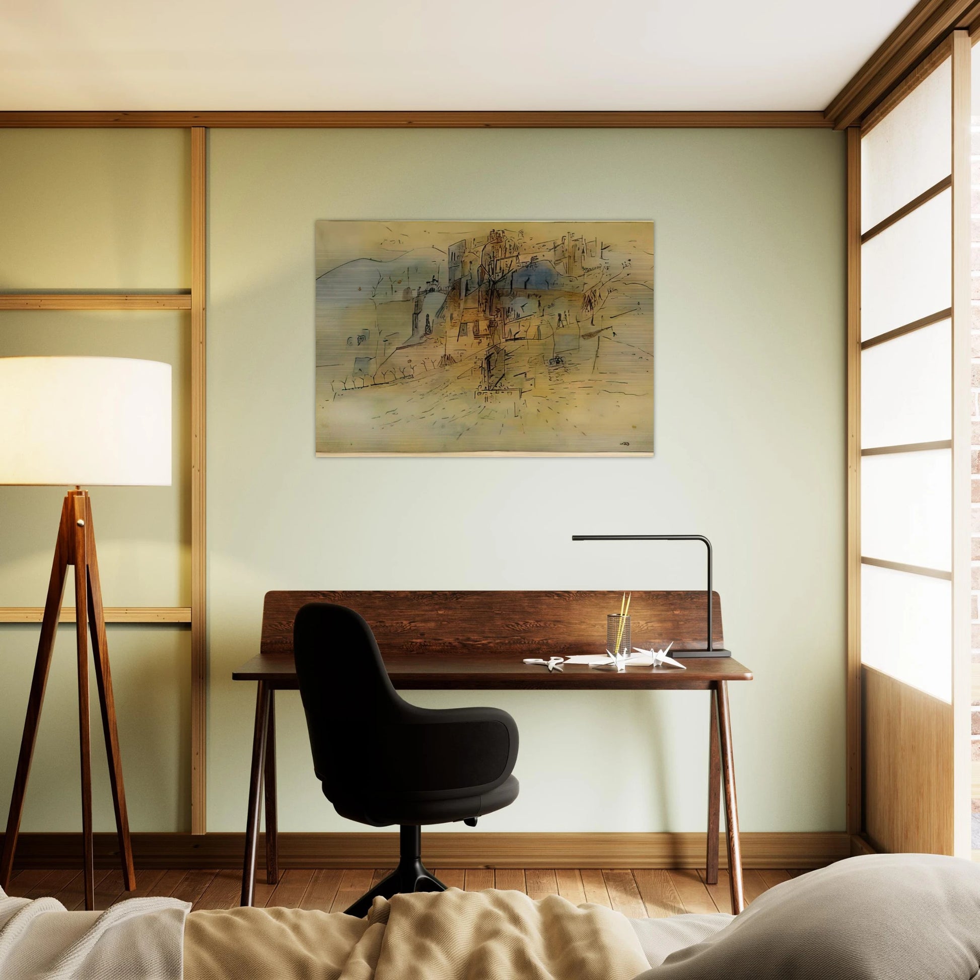 Cite - 1945 - Wols Brushed Aluminum Print - 70x100 cm / 28x40 inches | Wols Aluminum Print | Wols Prints