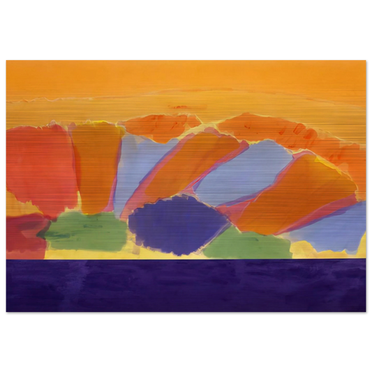 Uriel - 1978 - Ronnie Landfield Brushed Aluminum Print - 70x100 cm / 28x40 inches | Ronnie Landfield Aluminum Print | Ronnie Landfield Prints