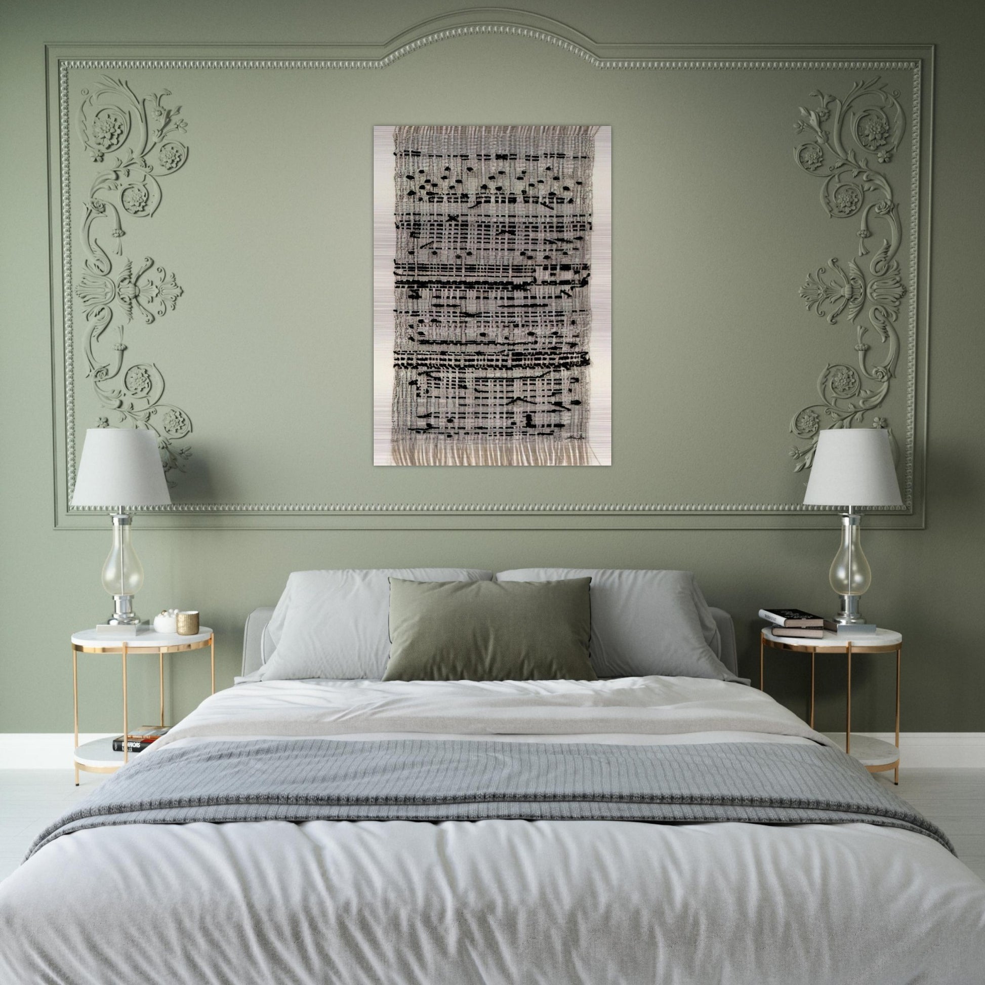HAIKU 1961 - Anni Albers Brushed Aluminum Print - 70x100 cm / 28x40 inches | Anni Albers Aluminum Print | Anni Albers Prints