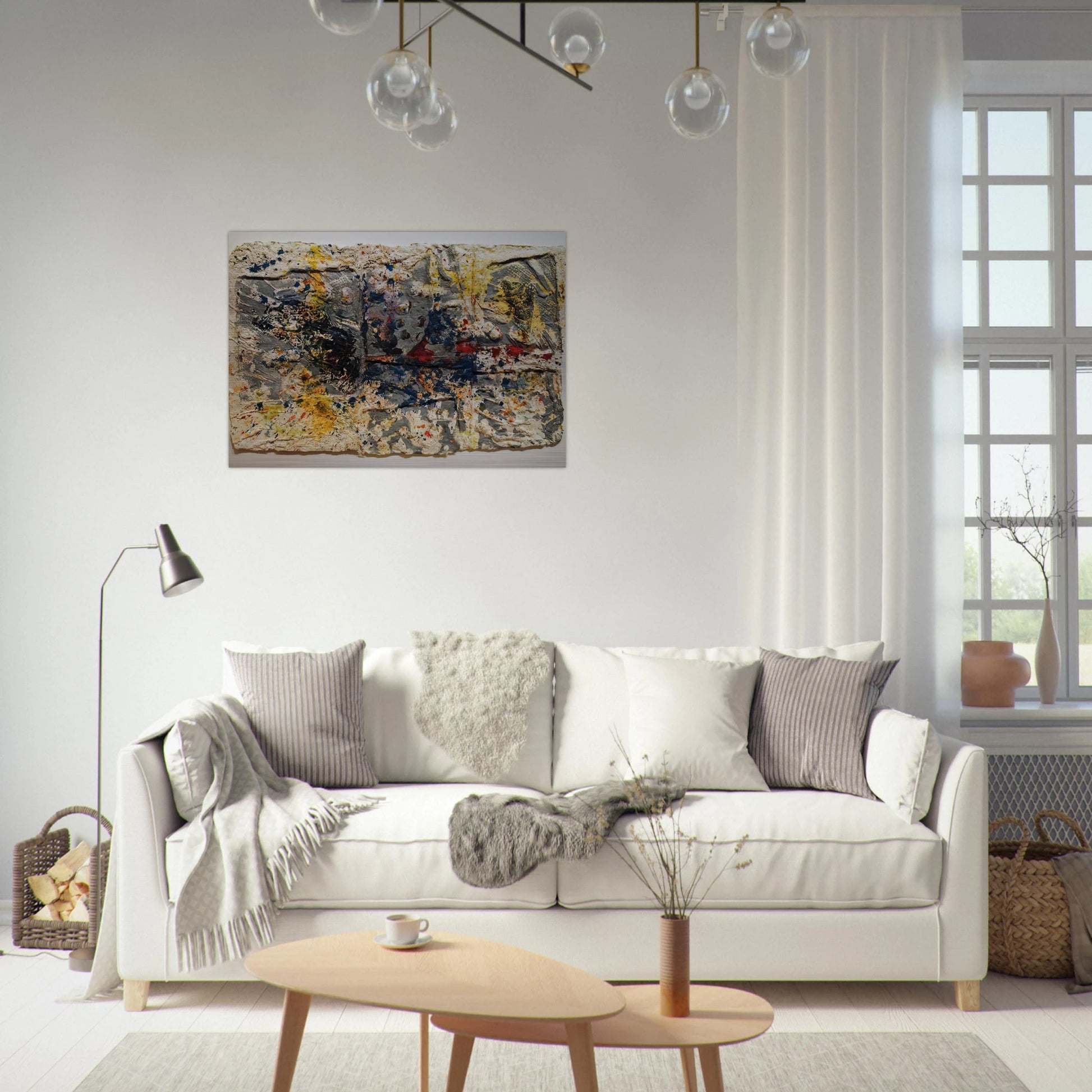 Elegy #2 - Sam Gilliam Brushed Aluminum Print - 70x100 cm / 28x40 inches | Sam Gilliam Aluminum Print | Sam Gilliam Prints