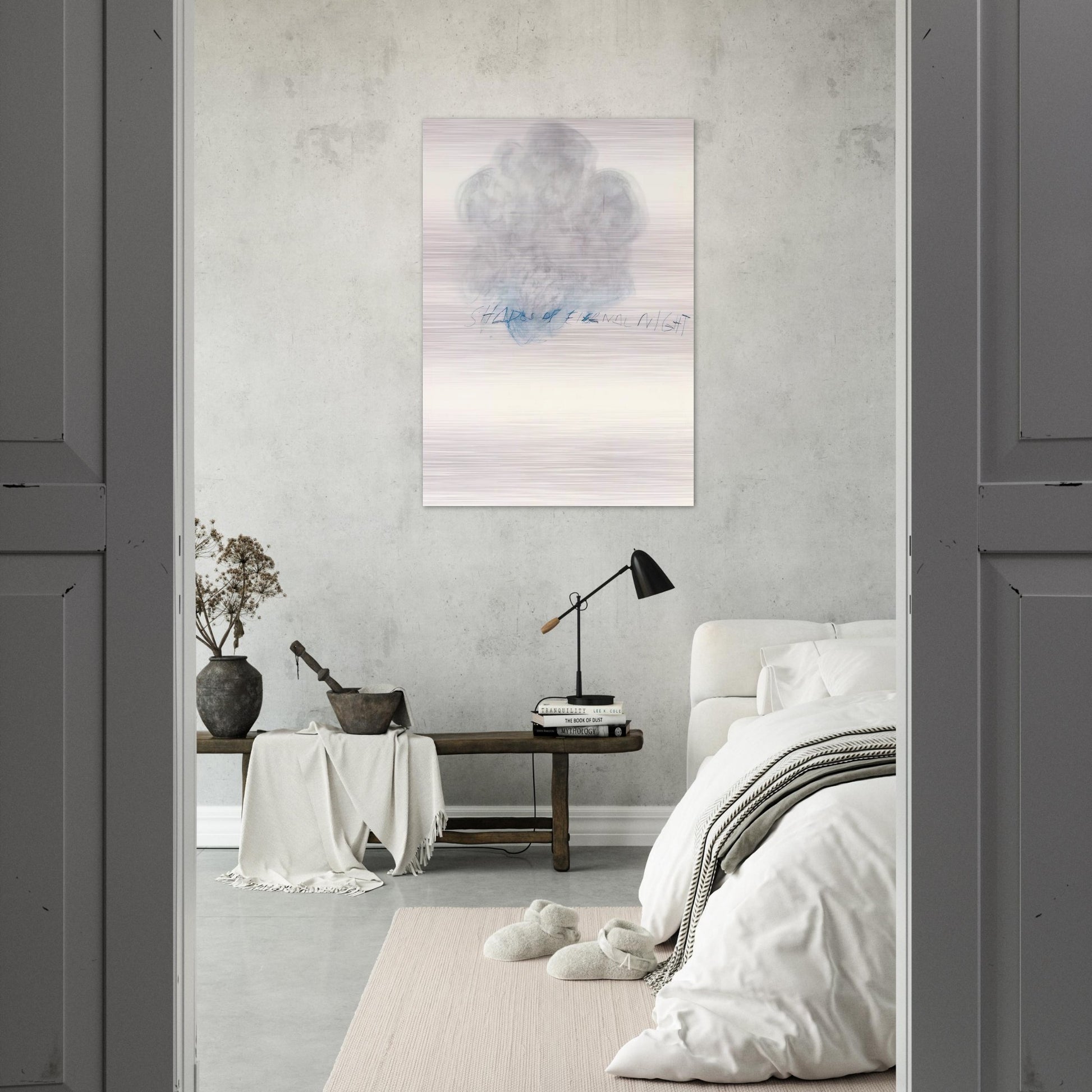 Fifty Days at Iliam. Shades of Eternal Night - Cy Twombly Brushed Aluminum Print - 70x100 cm / 28x40 inches | Cy Twombly Aluminum Print | Cy Twombly Prints