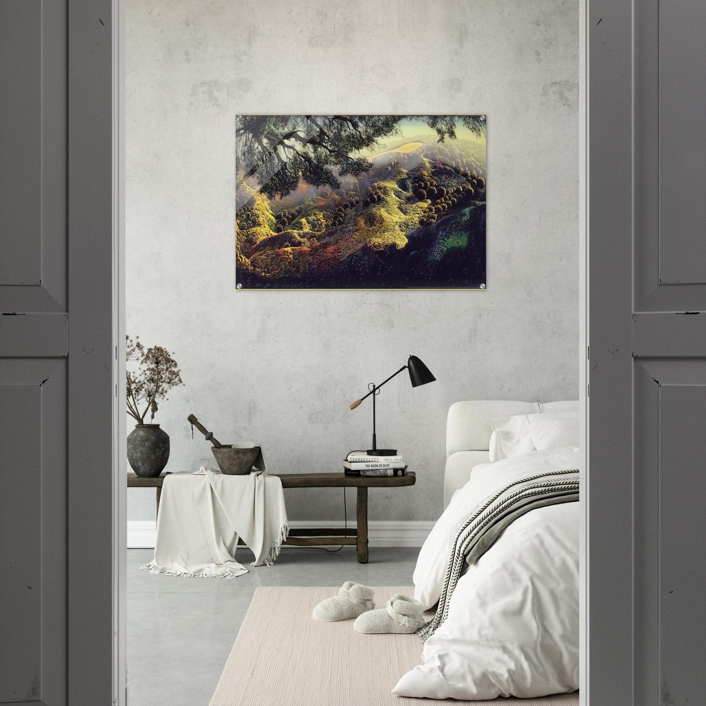 Paradise - Eyvind Earle Acrylic Print - 70x100 cm / 28x40″ inches | Eyvind Earle Wall Art | Eyvind Earle Prints