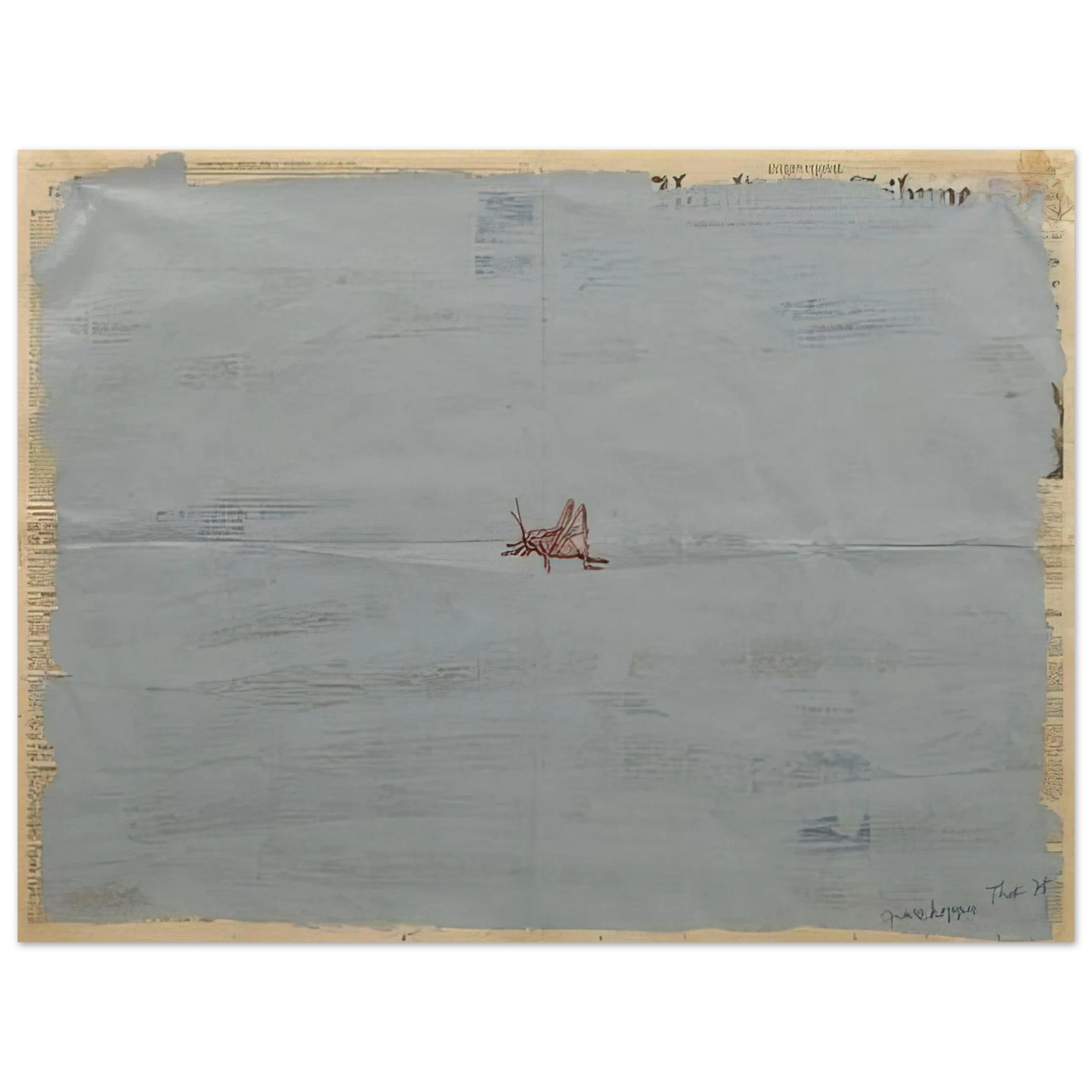 Paul Thek - Grasshopper - 1975  75x100 cm / 30x40inches Fine Art Poster