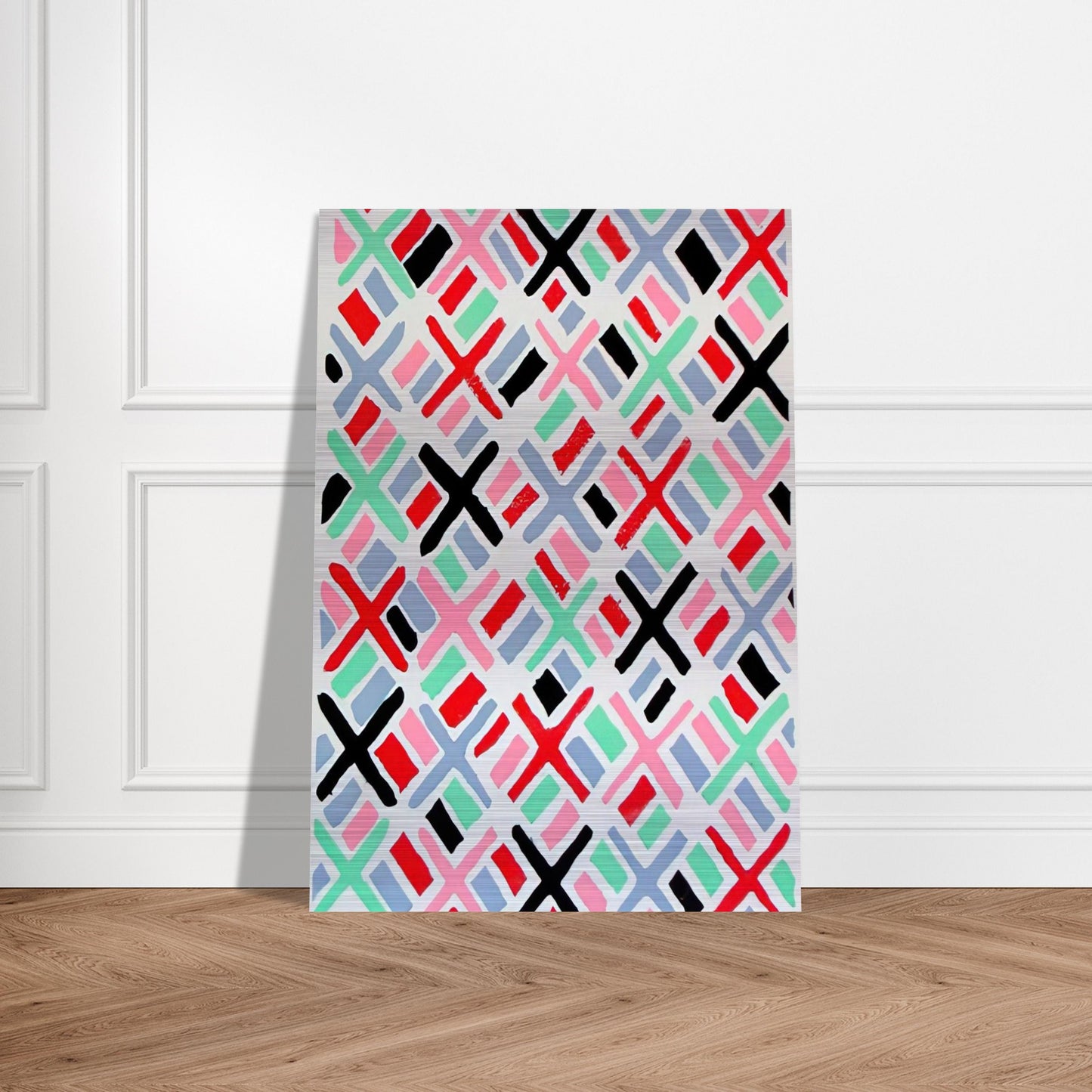 COMPOSITION 34 - Sonia Delaunay Brushed Aluminum Print - 70x100 cm / 28x40 inches | Sonia Delaunay Aluminum Print | Sonia Delaunay Prints