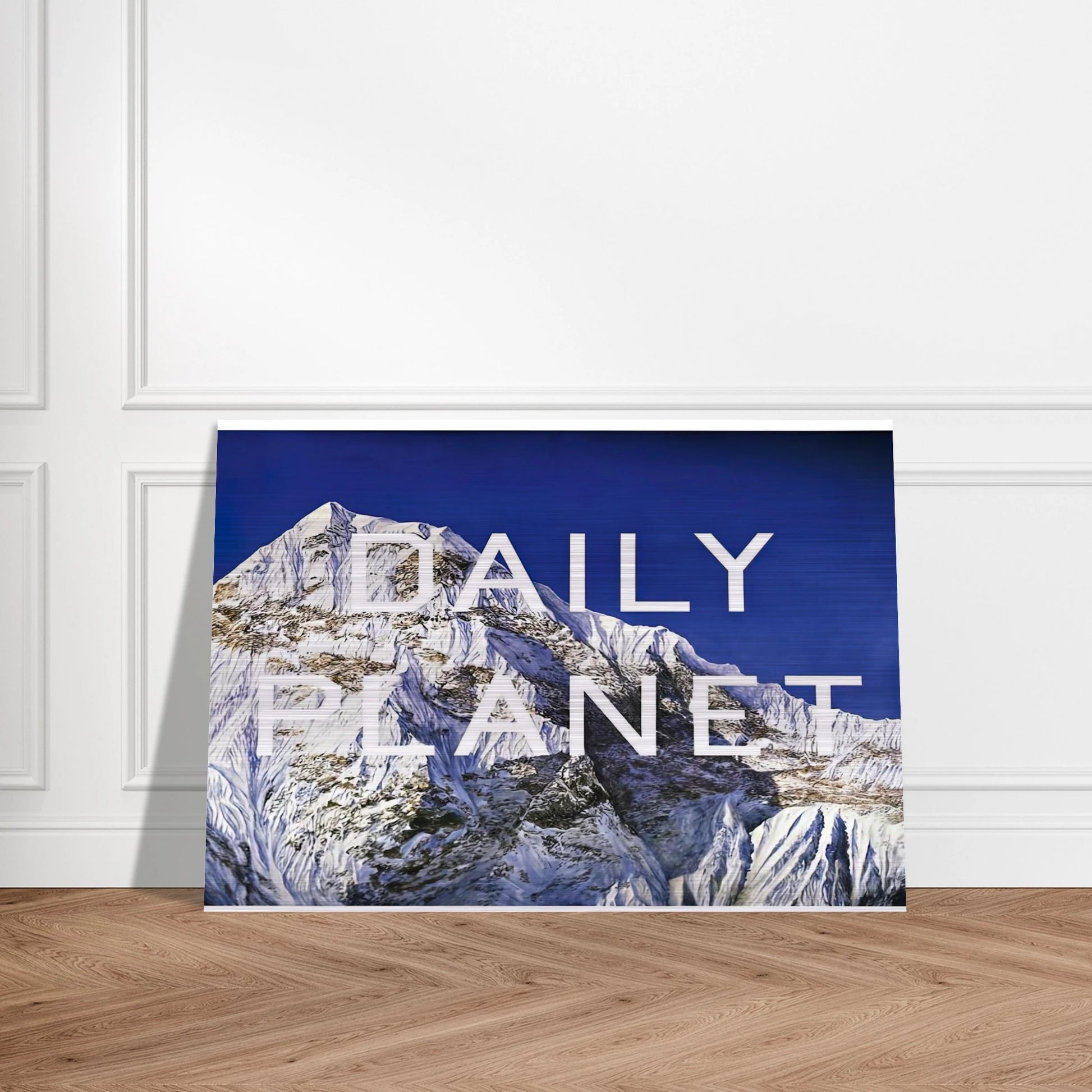 DAILY PLANET 2003 - Edward Ruscha Brushed Aluminum Print - 70x100 cm / 28x40 inches | Edward Ruscha Aluminum Print | Edward Ruscha Prints
