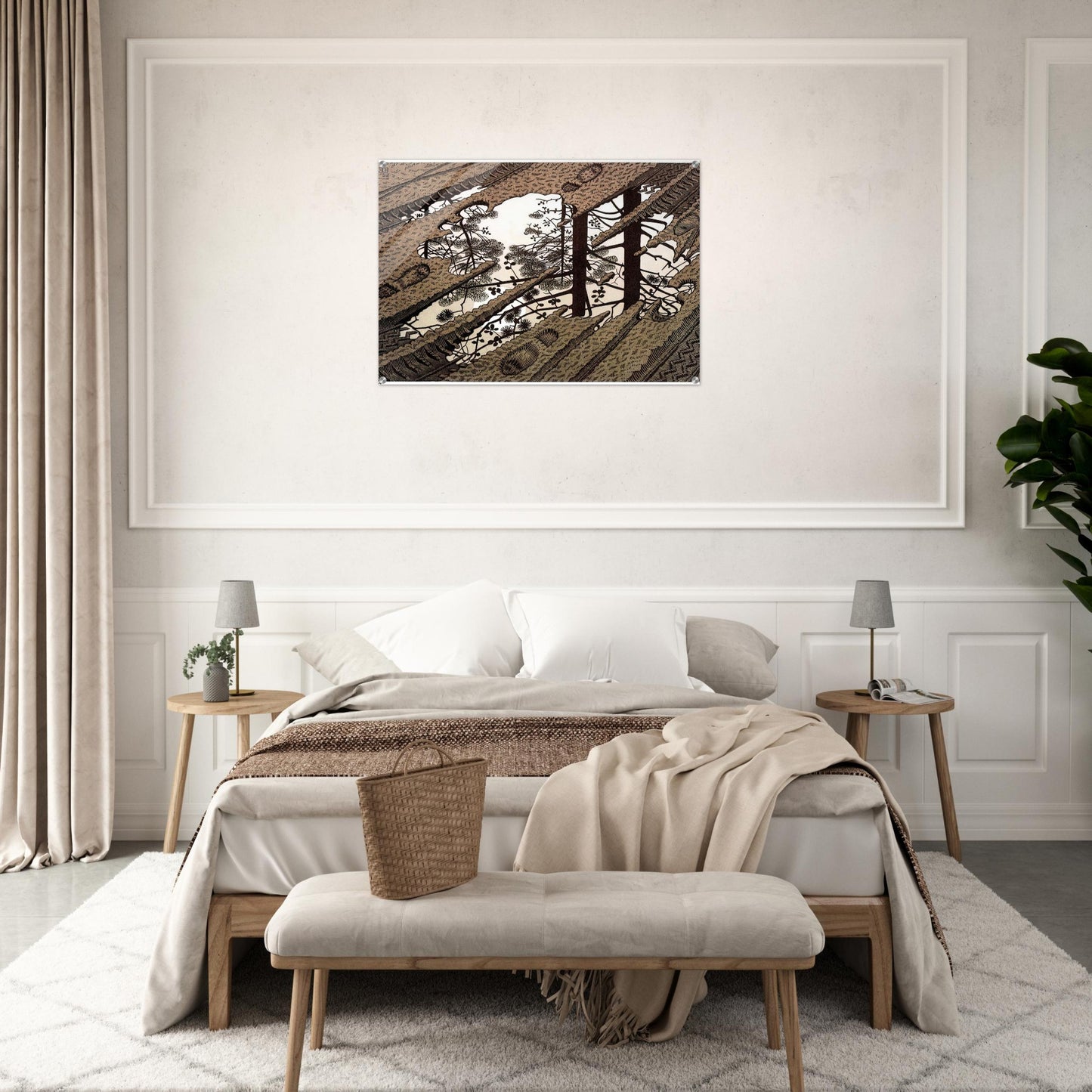 PUDDLE - MC Escher Acrylic Print - 70x100 cm / 28x40″ inches | Maurits Cornelis Escher Prints