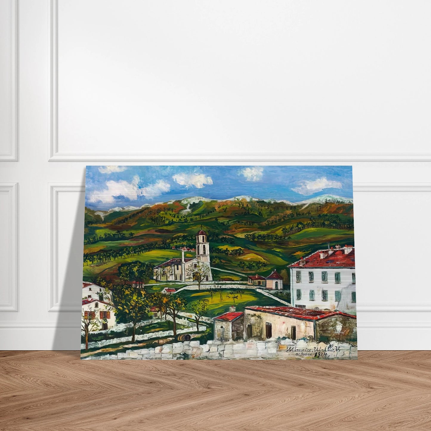 UNTITLED - Maurice Utrillo Brushed Aluminum Print - 70x100 cm / 28x40 inches | Maurice Utrillo Aluminum Print | Maurice Utrillo Prints