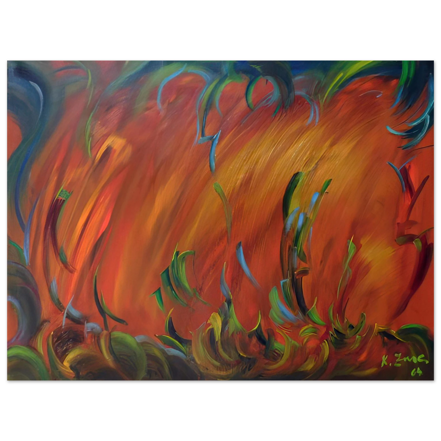 Konrad Zuse - Evening  75x100 cm / 30x40inches Fine Art Poster