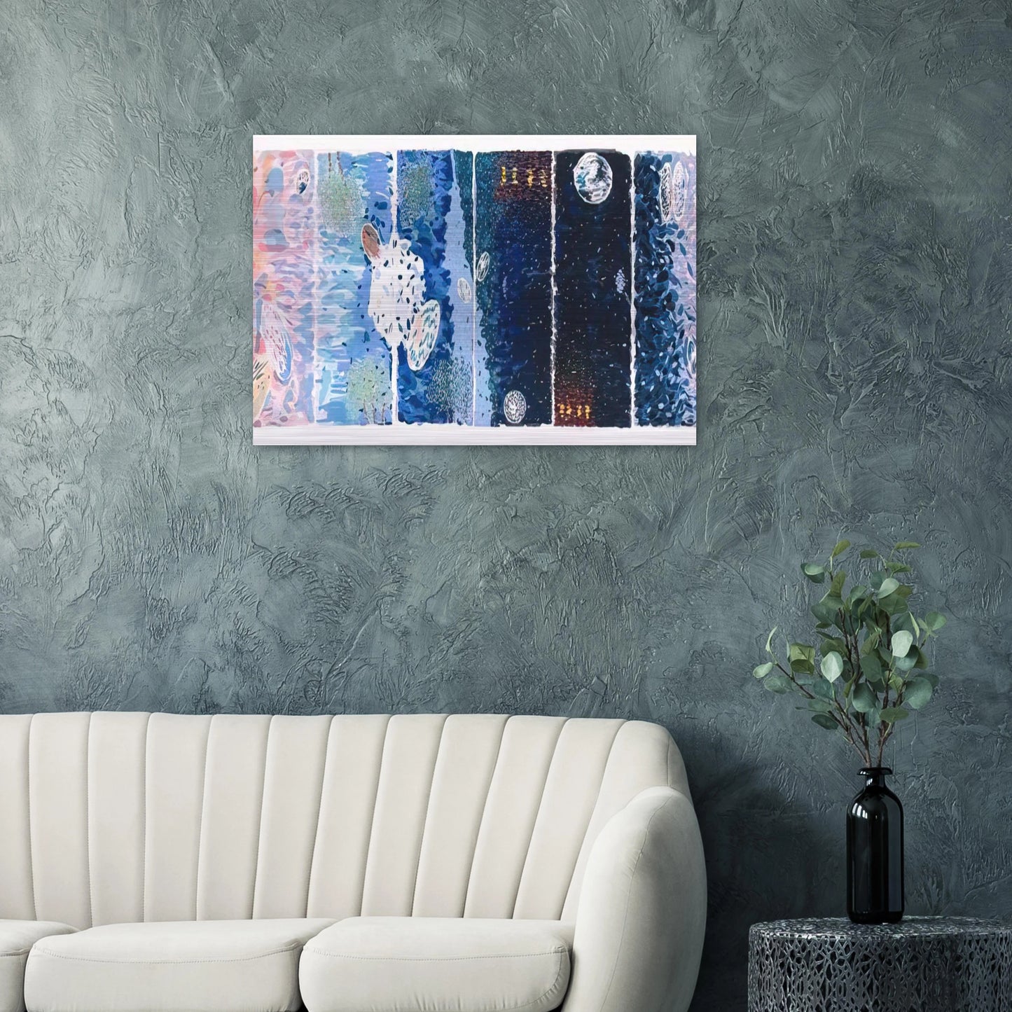 At Sea Japan - 1980 - Jennifer Bartlett Brushed Aluminum Print - 70x100 cm / 28x40 inches | Jennifer Bartlett Aluminum Print | Jennifer Bartlett Prints