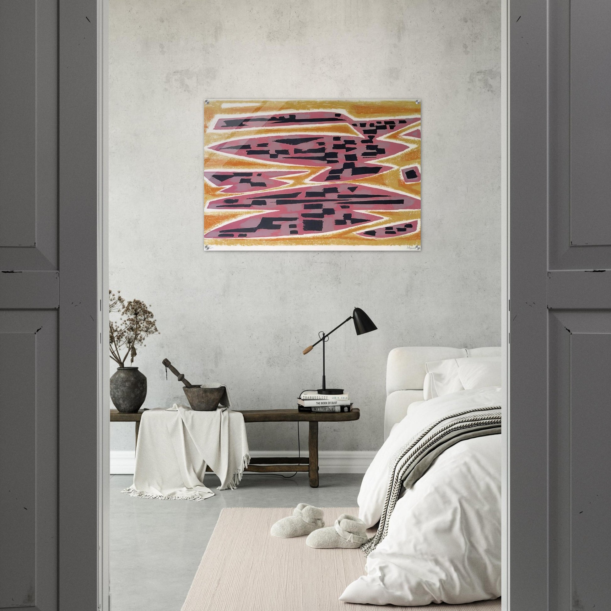 Abstract Composition - 1955 - Alfred Manessier Acrylic Print - 70x100 cm / 28x40″ inches