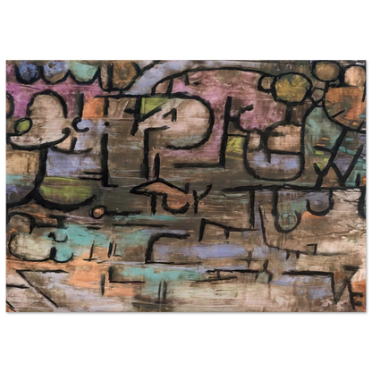 AFTER THE FLOODS 1936 - Paul Klee Brushed Aluminum Print - 70x100 cm / 28x40 inches | Paul Klee Aluminum Print | Paul Klee Prints