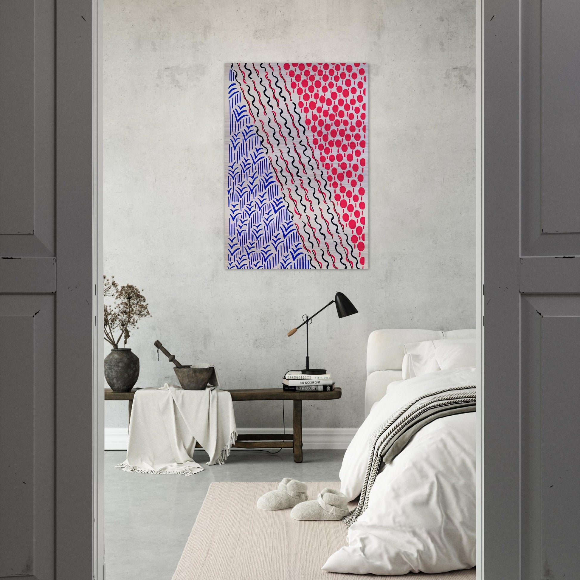 COMPOSITION 21 - Sonia Delaunay Brushed Aluminum Print - 70x100 cm / 28x40 inches | Sonia Delaunay Aluminum Print | Sonia Delaunay Prints