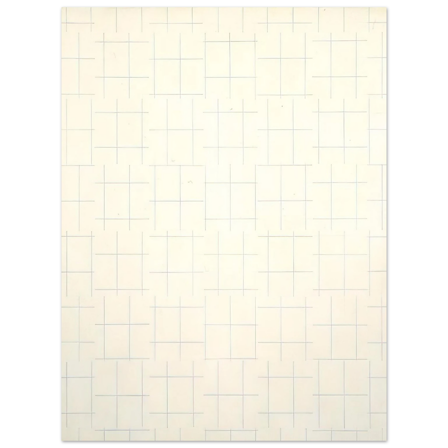 Francois Morellet - Two Warps and Wefts of Short Lines 0Ã‚Â° 90Ã‚Â° - 1956  75x100 cm / 30x40inches Fine Art Poster