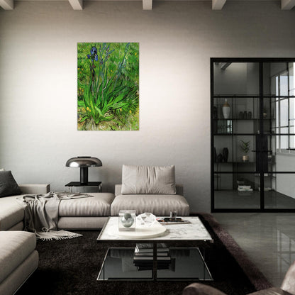The Iris - Vincent van Gogh Brushed Aluminum Print - 70x100 cm / 28x40 inches | Vincent van Gogh Aluminum Print | Vincent van Gogh Prints