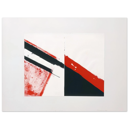 Blinky Palermo - WHO KNOWS THE BEGINNING AND WHO KNOWS THE END I 1976  75x100 cm / 30x40inches Fine Art Poster