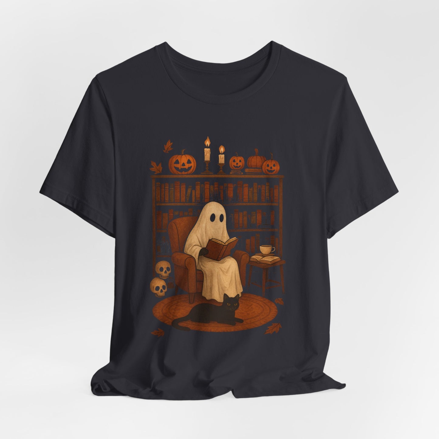 Vintage Geest Lezing Boek Liefhebbers Bibliotheek Halloween Enge