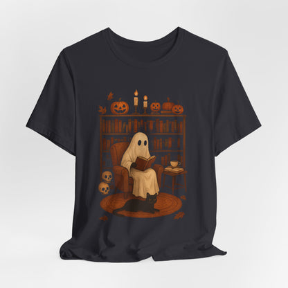 Vintage Geest Lezing Boek Liefhebbers Bibliotheek Halloween Enge