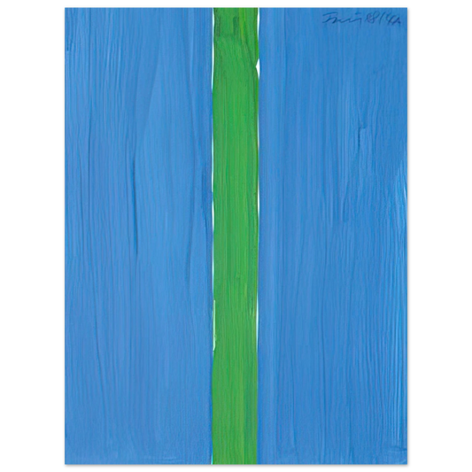 Gunther Forg - Composition bleue et verte - 1988  75x100 cm / 30x40inches Fine Art Poster