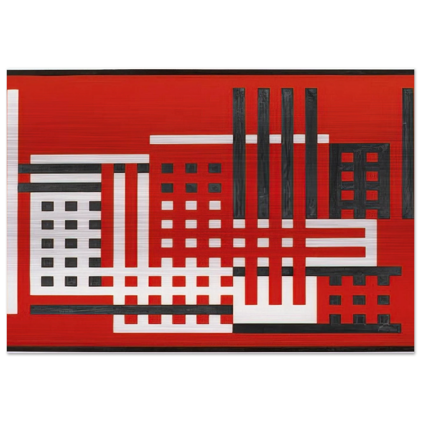 FACTORY 1925 - Josef Albers Brushed Aluminum Print - 70x100 cm / 28x40 inches | Josef Albers Aluminum Print | Josef Albers Prints