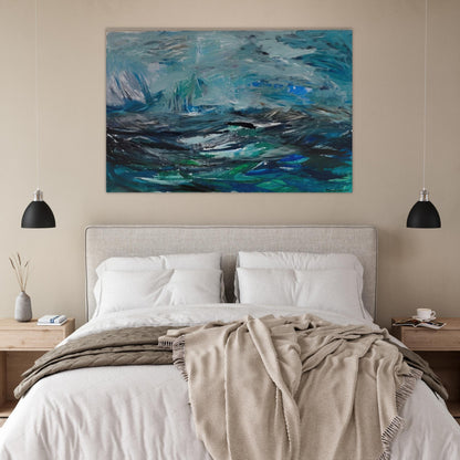 Abstract Sea - 1963 - Tove Jansson Art Prints - 100x150 cm / 40x60″ inches | Tove Jansson Poster | Tove Jansson Prints