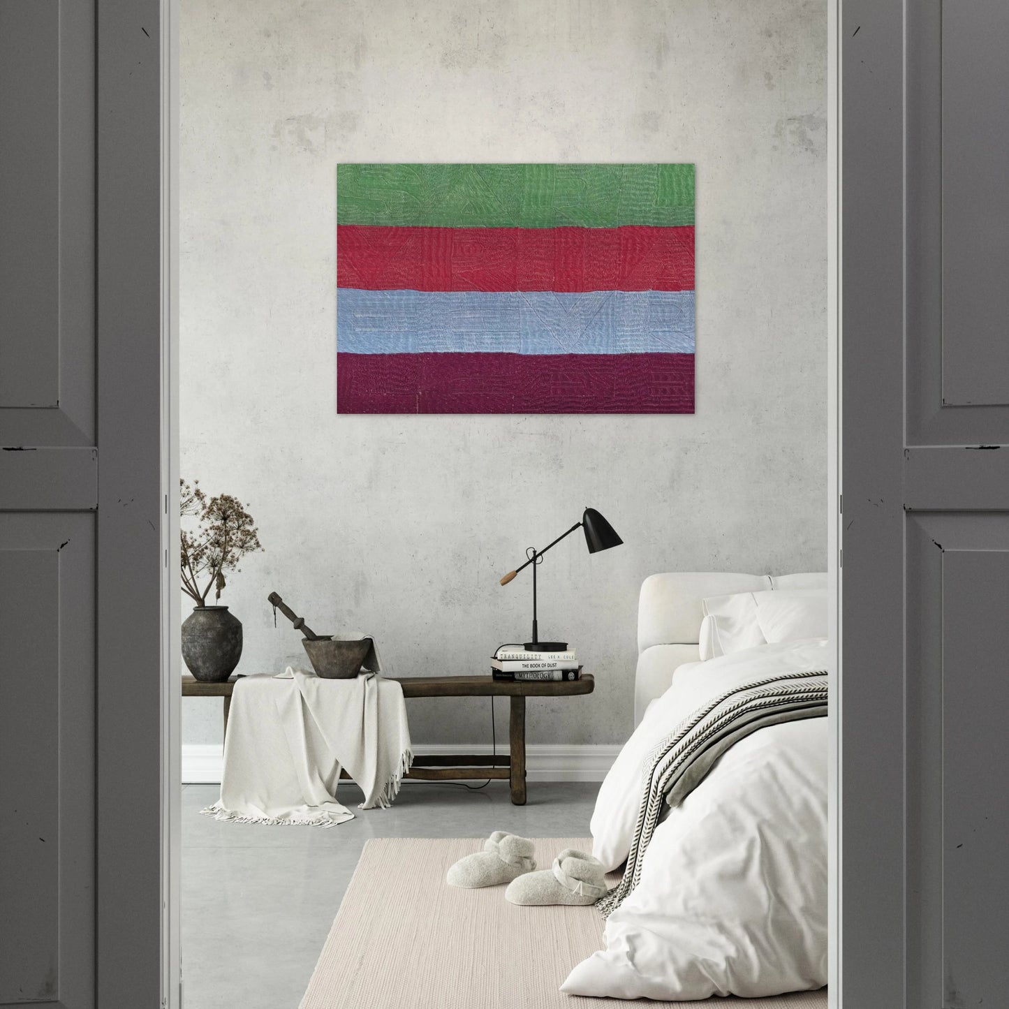 SVELARE E RIVELARE 1990 - Alighiero Boetti Brushed Aluminum Print - 70x100 cm / 28x40 inches | Alighiero Boetti Aluminum Print | Alighiero Boetti Prints