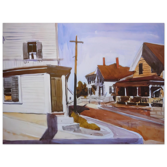 Edward Hopper - Street Corner Fine Art Poster