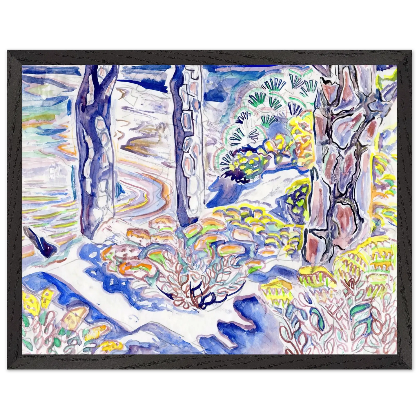 Walter Inglis Anderson - Walter Anderson Wall art - A2 (42 x 59.4  cm) - Premium Wooden Framed Poster With Fine Art Paper - Wood frame