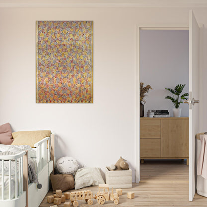 DANCERS ON A PLANE - Jasper Johns Brushed Aluminum Print - 70x100 cm / 28x40 inches | Jasper Johns Aluminum Print | Jasper Johns Prints